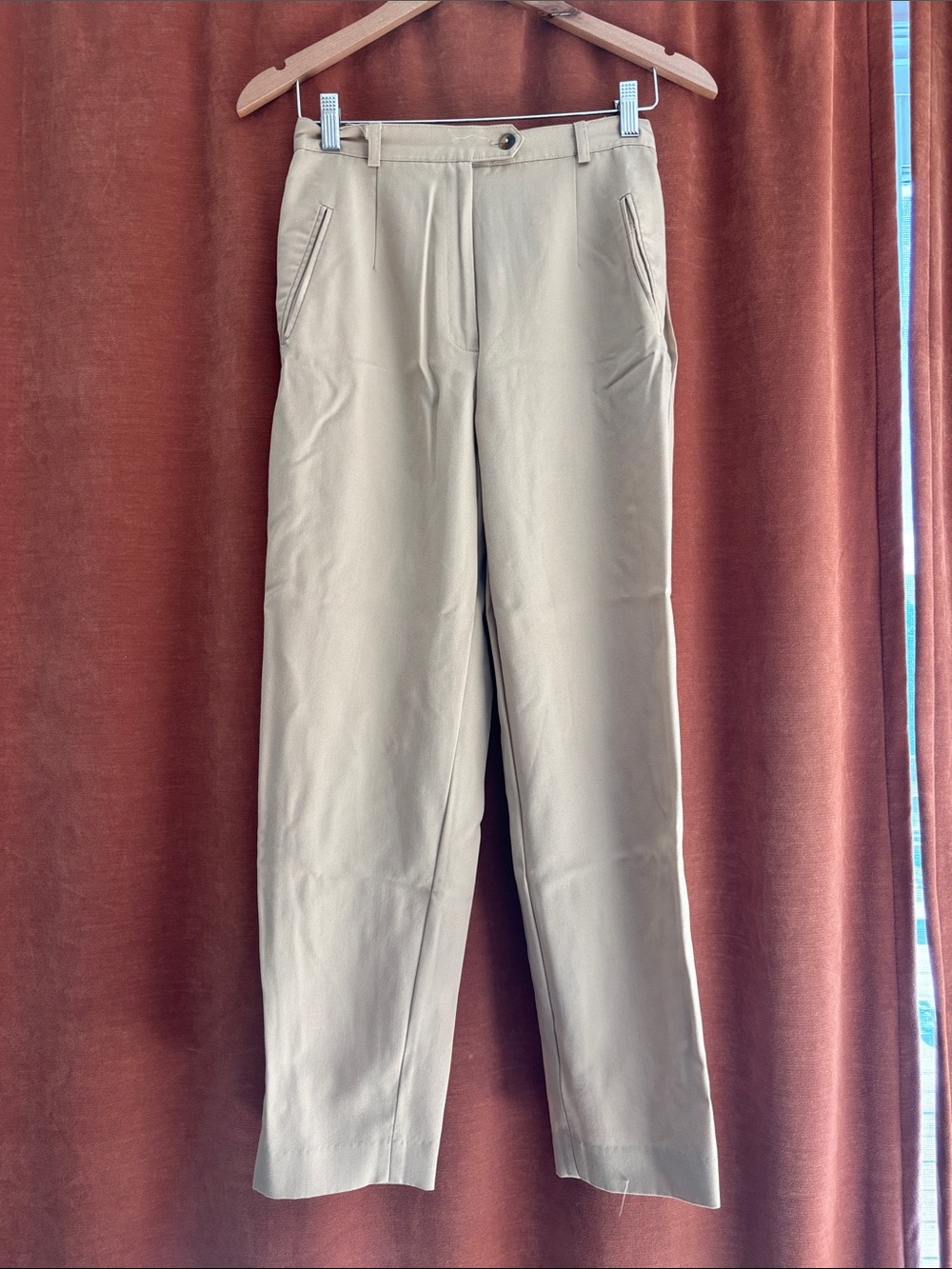 Austin Reed Tan Straight-Leg Chinos